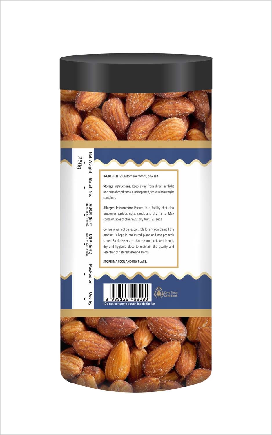 Agrofeast Roasted Almond - 250g