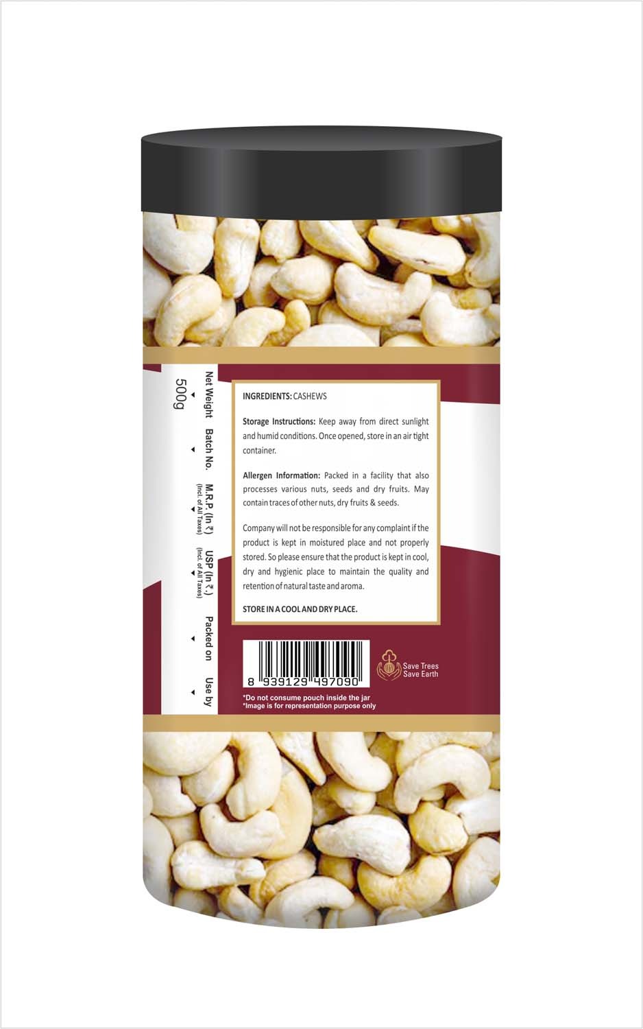Nutrana Cashews - 500g