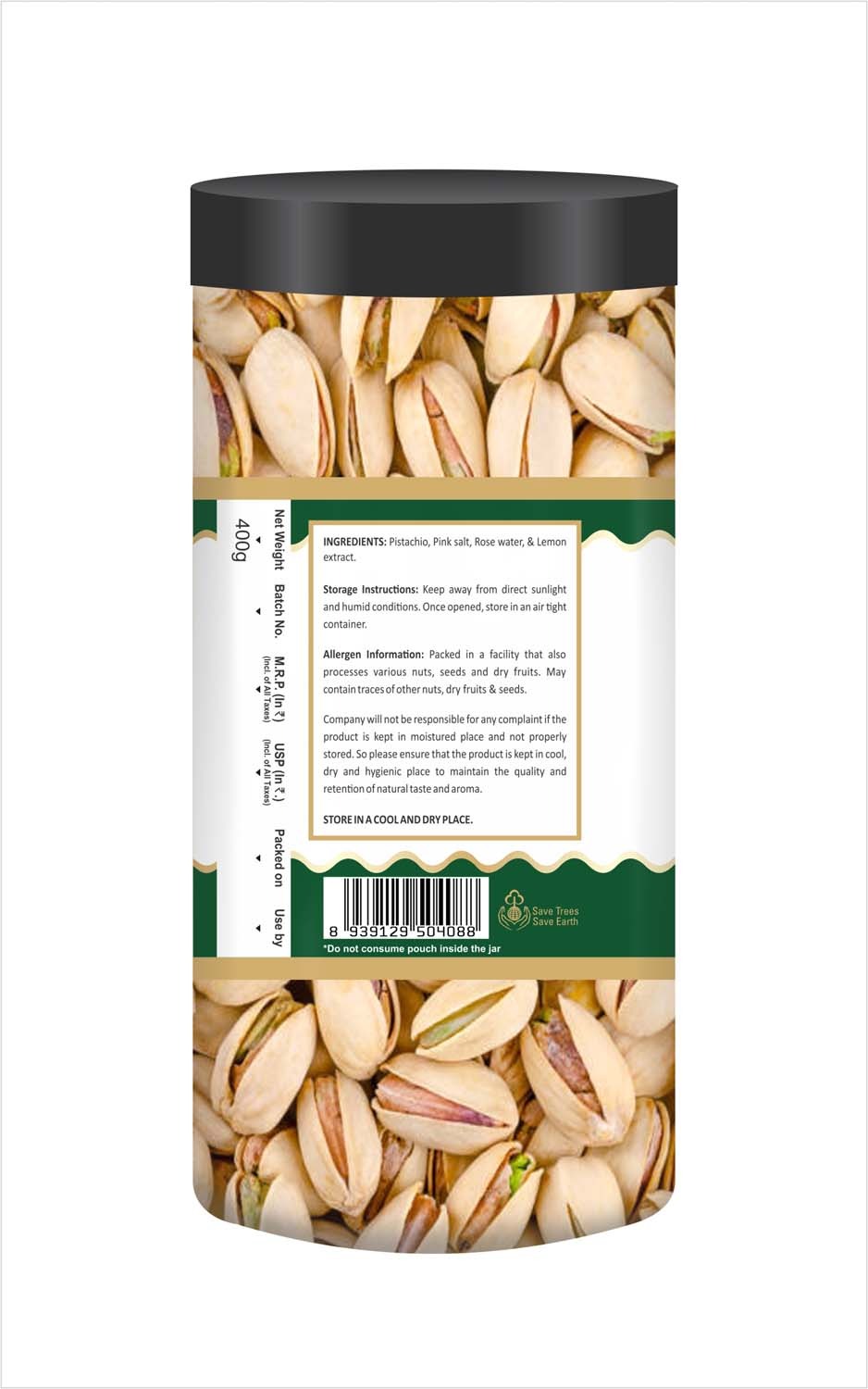 Agrofeast Roasted Pistachio - 400g
