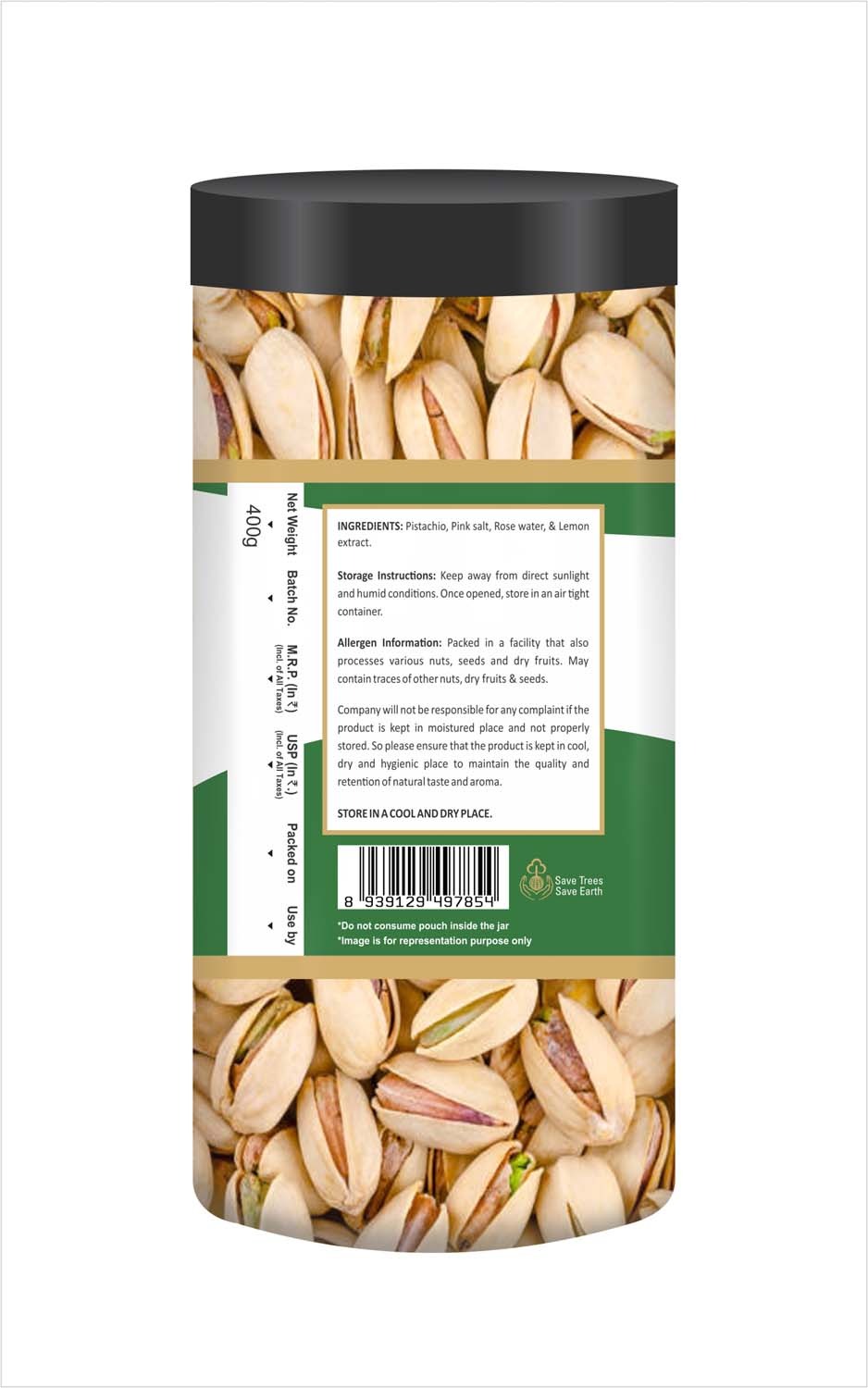 Nutrana Roasted Pistachio - 400g