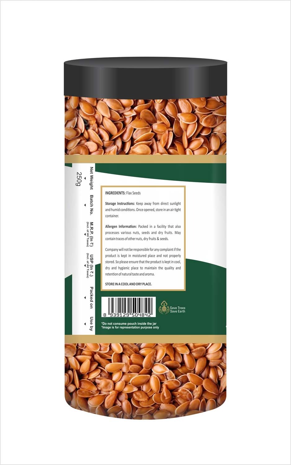 Nutrana Flax Seeds -250g