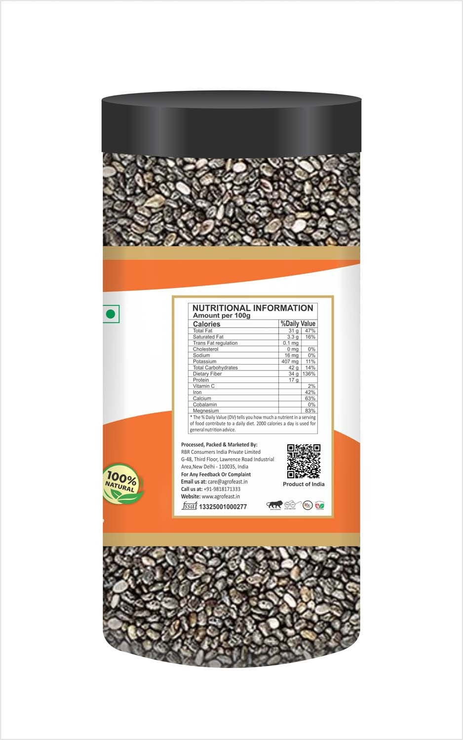Nutrana Chia Seeds - 250g