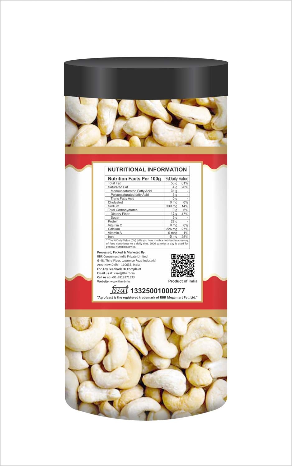Agrofeast Cashews - 500g
