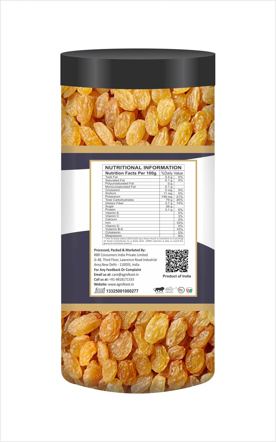 Nutrana Golden Raisins - 500g