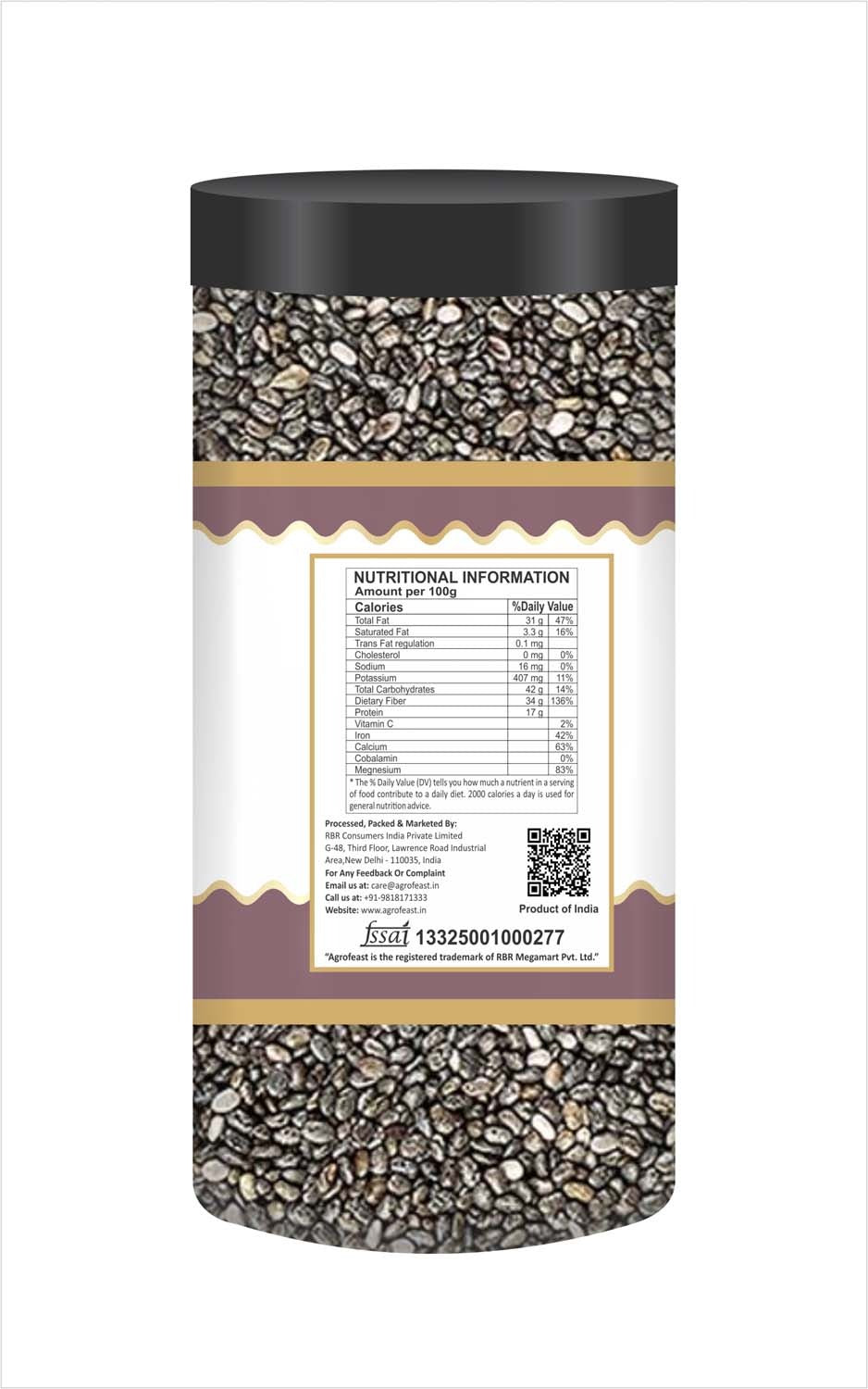 Agrofeast Chia Seeds - 250g