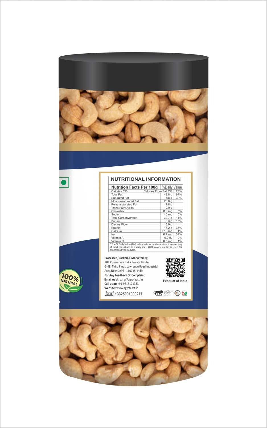 Nutrana Cashew Roasted - 250g