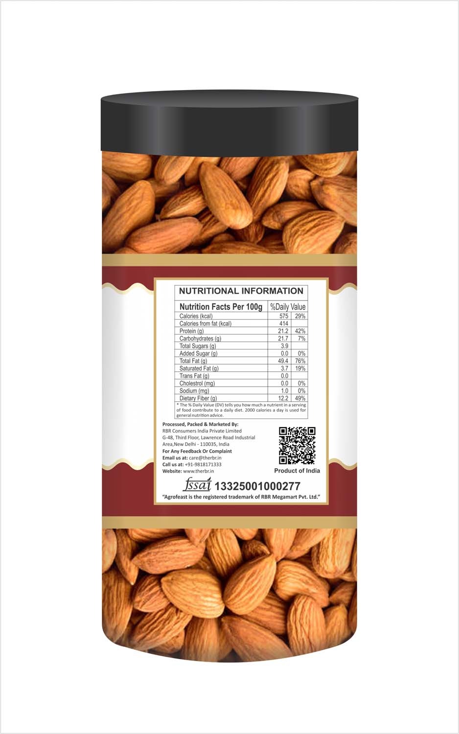 Agrofeast California Almond - 500g