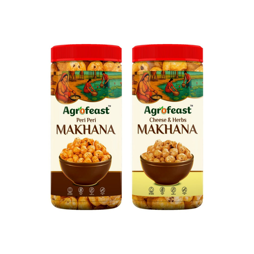 Agrofeast Chees Herbs / Peri Peri Makhana (80g x2)
